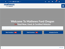 Tablet Screenshot of mathewsfordoregon.com